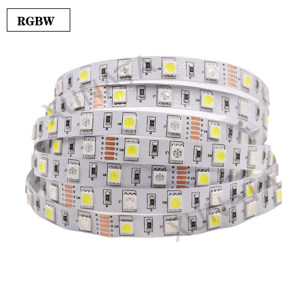 Светодиодная лента RGB RGBW 5 м 4 цвета в 1 светильник 12 В 24 60 светодиодов/м гибкая