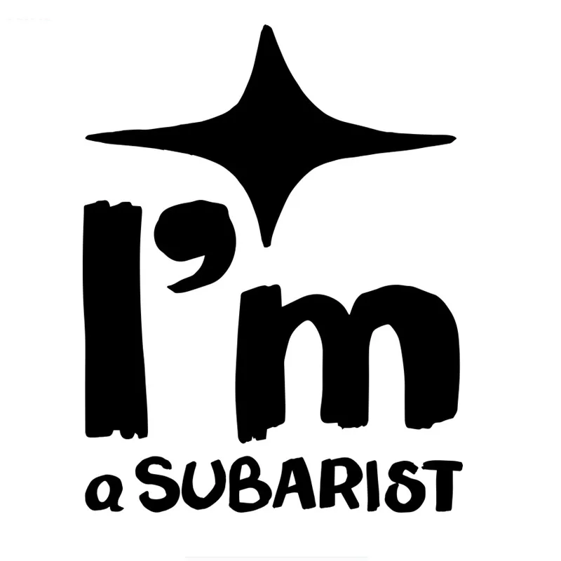 

I Am Subarista Interesting Car Stickers Accessories Creative Sunscreen Waterproof Personality Pvc Body Window Decoration Decals