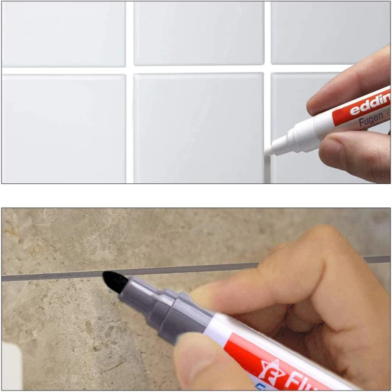 

Color Pen White Tile Refill Grout Pen Tile Gap Repair Bathroom Porcelain Filling Waterproof Mouldproof Cleaner Agents Paint