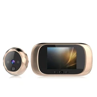digital lcd 2 8inch video doorbell peephole viewer door eye monitoring camera 90 degree doorbell