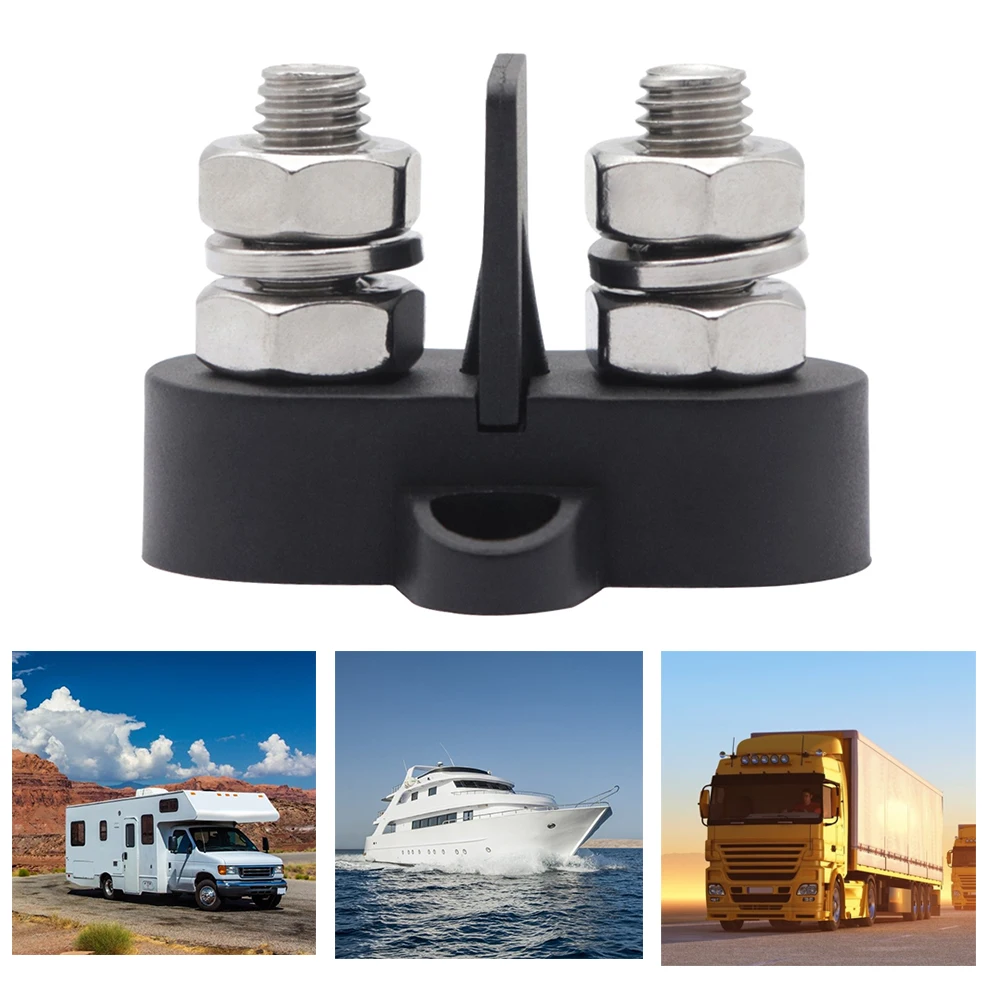 

Heavy Duty Dual M8 Power Cable Stud Bus Bar Terminal Blocks Dual Studs Bus Bar Marine Trailer Marine Hardware