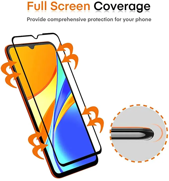 Закаленное стекло с полным покрытием для Xiaomi Max 3/Mi A3/5 Plus/9T Pro/K20 Pro Защитная пленка