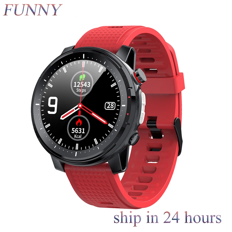 

IWO L15 Smart Watch 2021 Men IP68 Waterproof Bluetooth Music Control Camera Flashlight Smartwatch for ios android