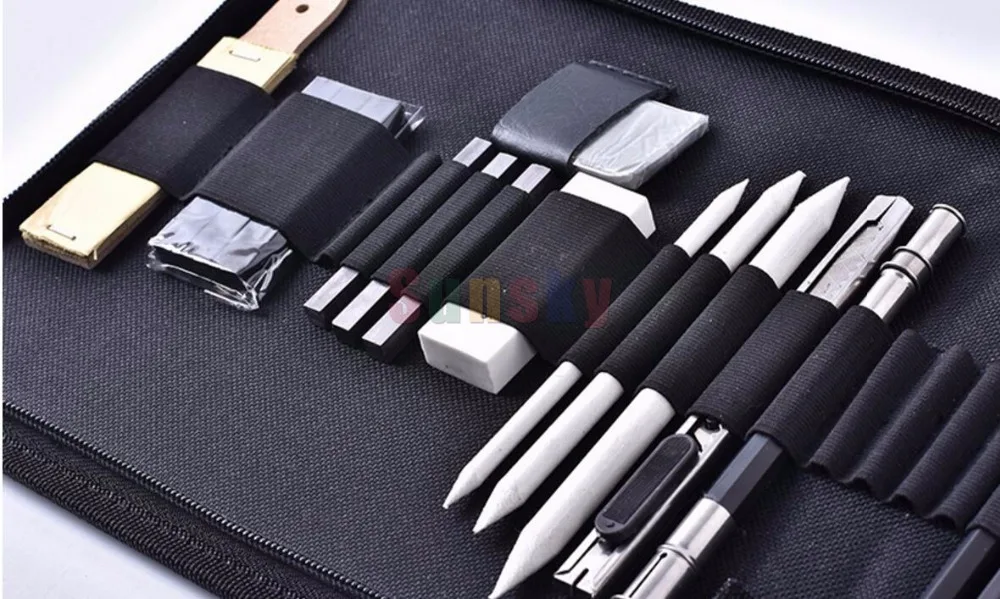 Набор карандашей для скетчей 33 шт./компл. деревянная ручка древесная Мягкая