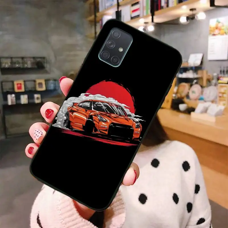 HPCHCJHM крутой японский JDM спортивный автомобиль ТПУ черный чехол для телефона