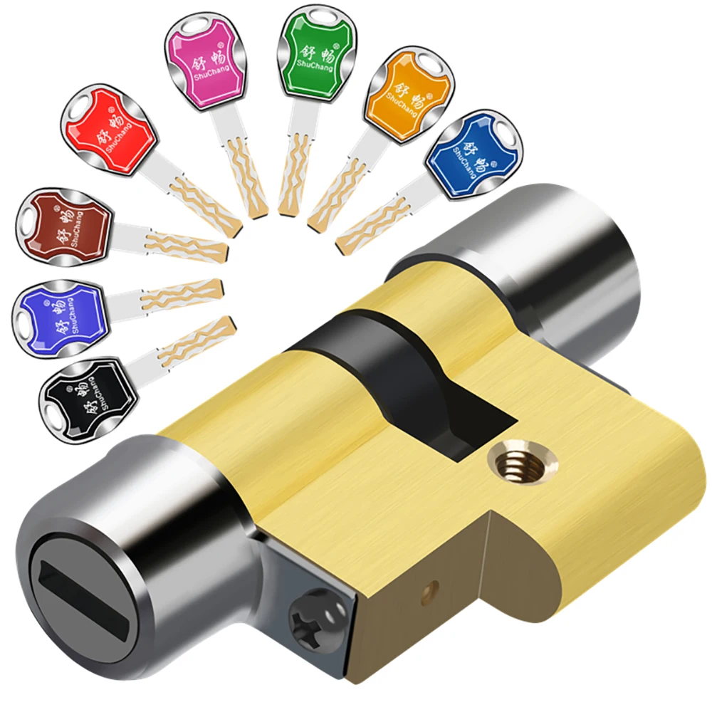 Anti-theft door lGate Cylinder Lock core Type 11 /13 copper C-class lock blade anti-violence super 8Keys | Обустройство дома