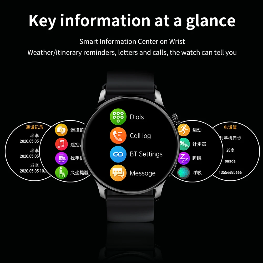 Мужские Смарт часы для фитнеса спортивные IP67 водонепроницаемый браслет Bluetooth