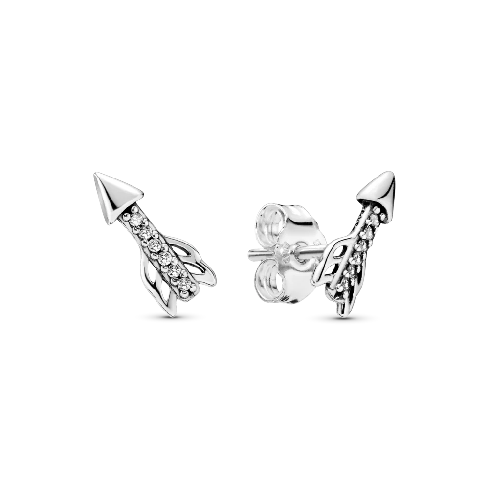 

FORVIONA 2021 New 925 Sterling Silver Wrap-Around Arrow Zircon for Women Wedding Engagement Necklace Ear tuds Ring Jewelry Set