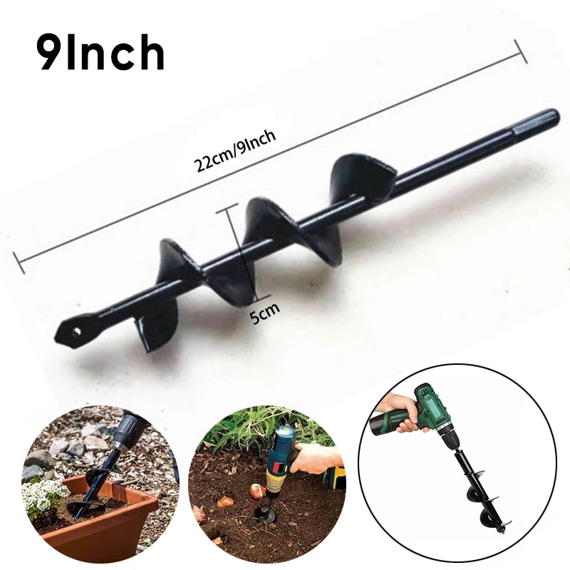 1 шт. спиральный с отверстиями сверла по металлу 9 &quotспиральные садовый Бур