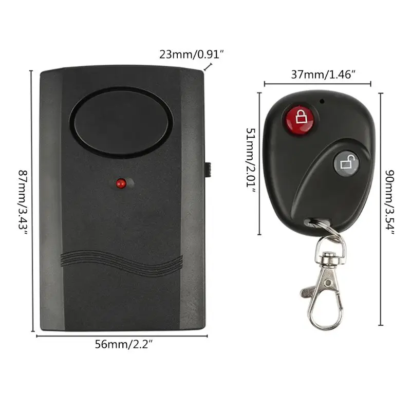 

120dB 9V Motorcycle Wireless Bluetooth Remote Door Motor Moto Scooter Anti-Theft