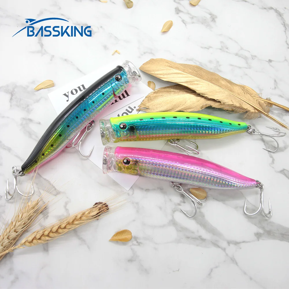 BASSKING модели хиты продаж большие Popper Рыбная приманка 15 см 58 г Топ воды жесткая