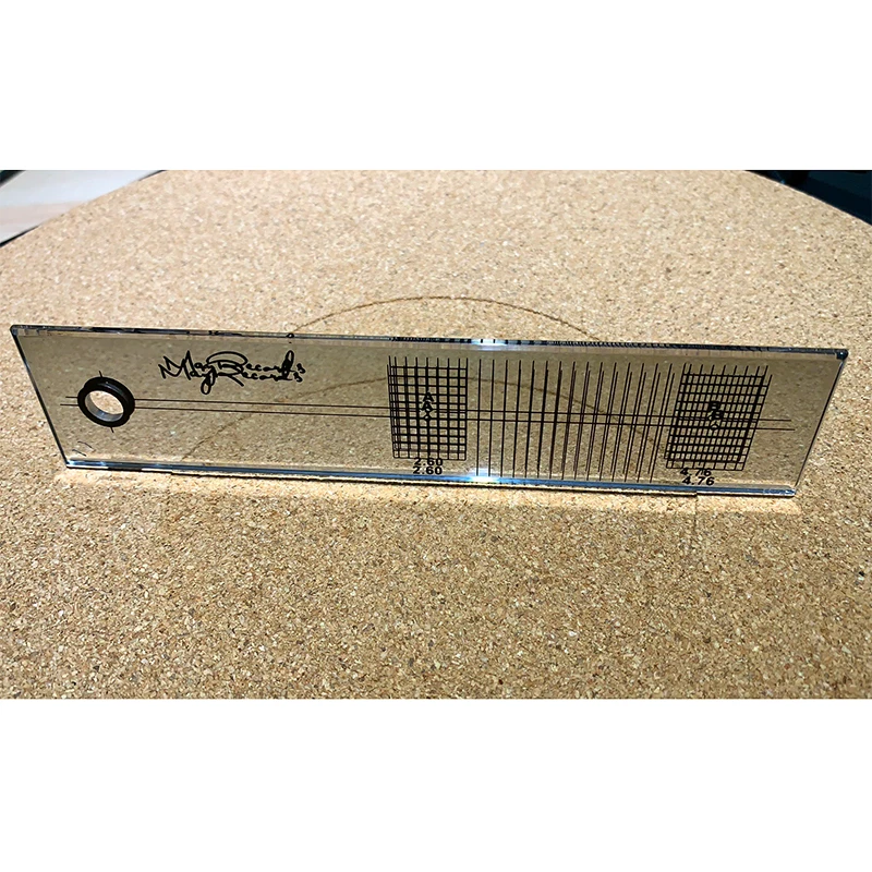 Поворотный проигрыватель фонограф картридж Регулировка линейка калибровочный