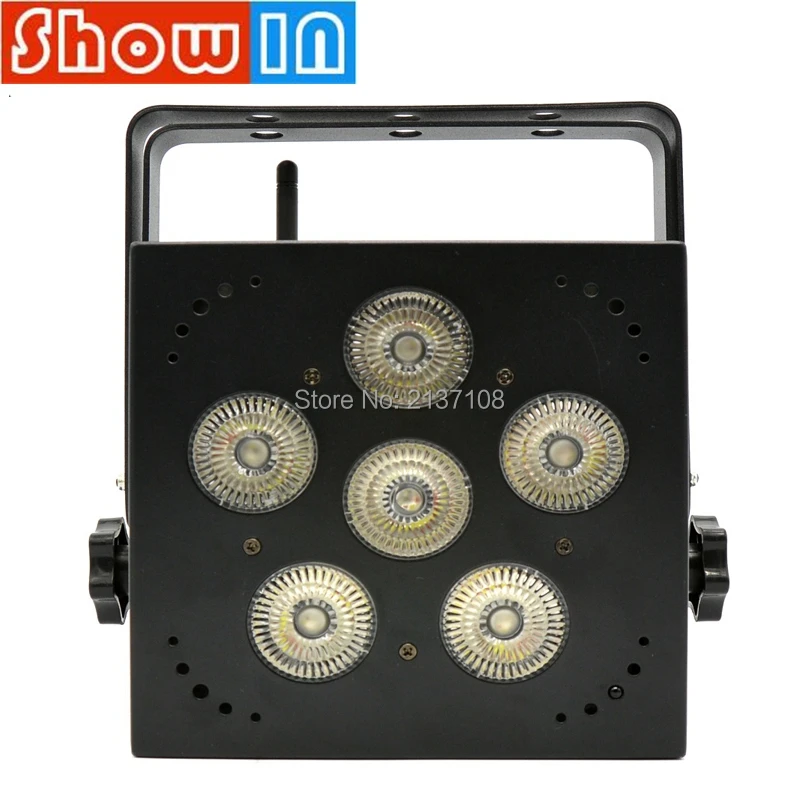 Беспроводной светодиодный прожектор DMX RGBWA сценический с перезаряжаемым