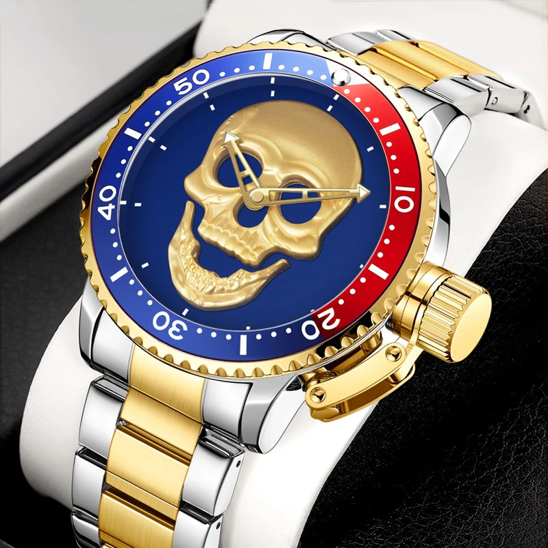 

WWOOR 2021 Mens Watches Top Brand Luxury Fashion Sports Quartz Full Steel Waterproof Luminous Wrist Watch Men Relogio Masculino