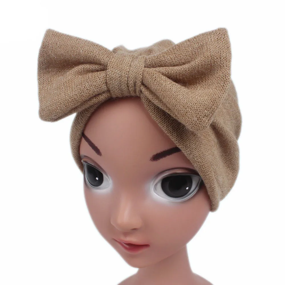 baby hat Warm Novelty Children Baby Girls Boho Hat Beanie Scarf Turban Head Wrap Cap Шапка детская newborn photography props |