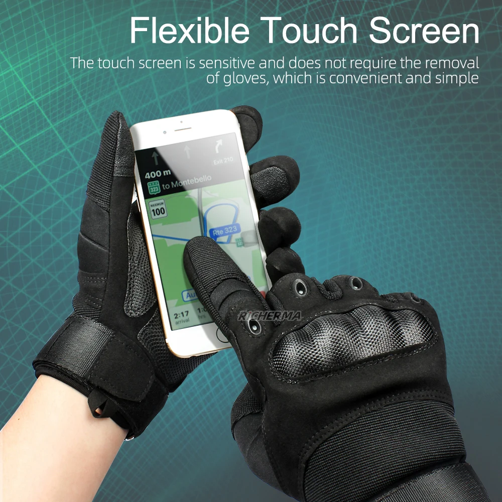 Мотоциклетные Перчатки с закрытыми пальцами защитные перчатки твердым корпусом