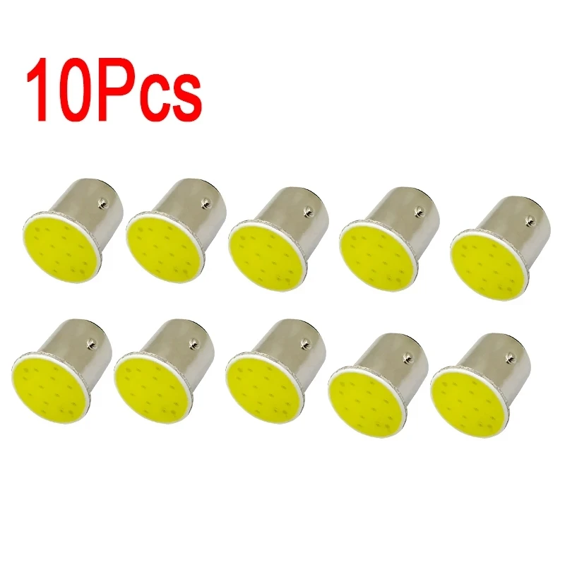 10x P21W 1157 BAY15D 1156 Ba15S Автомобильный светодиодный светильник сигнальная лампа COB