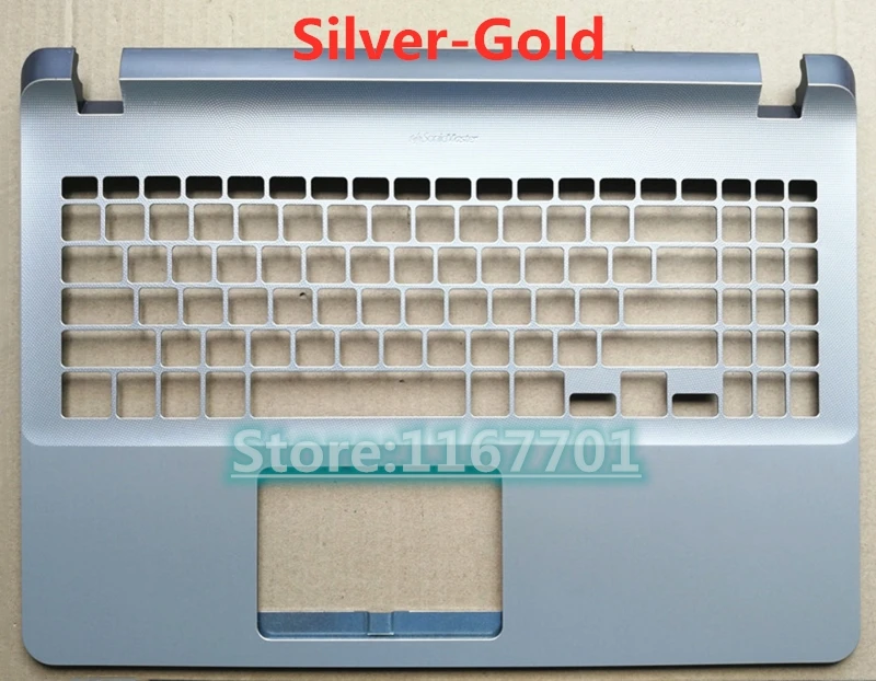 

New Original Laptop/Notebook keyboard/upper Case/Cover/Housing/shell for Asus Vivoboo X507 X507U X507UA X507UB silver-Gold