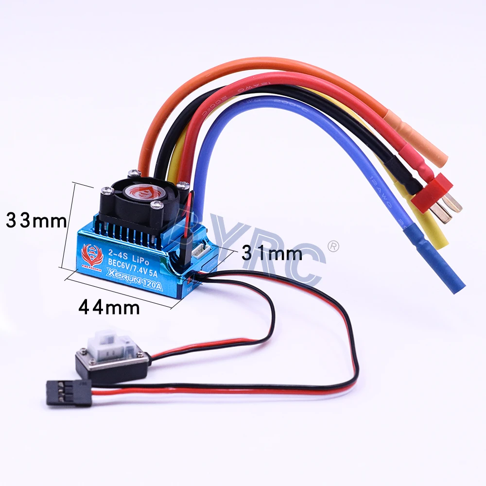 Fire Phoenix RC 120A сенсорный бесколлекторный ESC светодиодный светодиодная программная