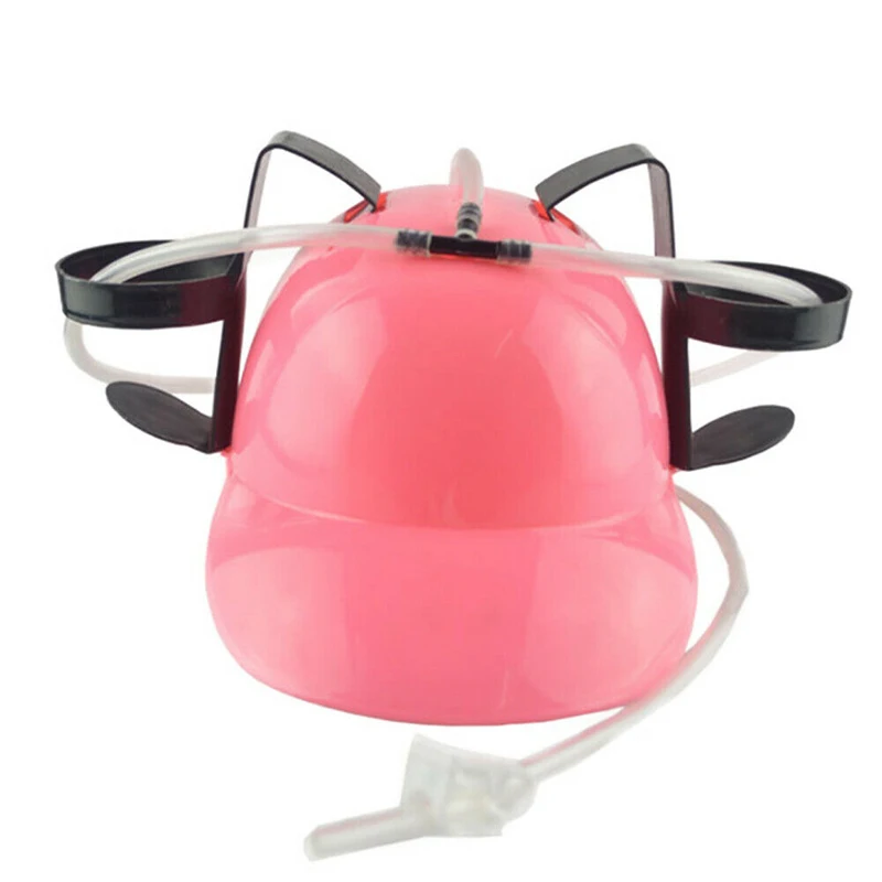 

2020 New Hot Lazy lounge Beer Soda Guzzler Helmet Drinking Hat Birthday Party Cool Unique Toy Handsfree Drink Toy Miner Hat