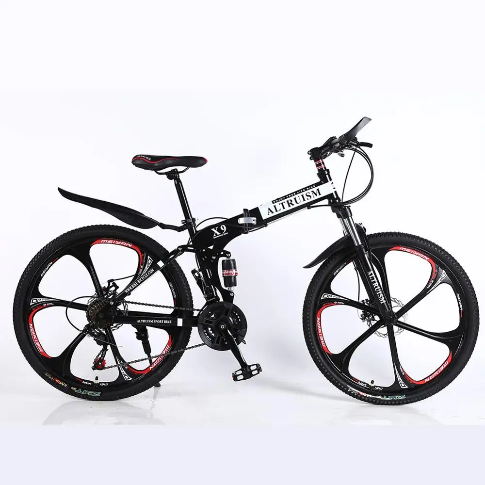 ALTRUISM X9 Bicicletas горный велосипед 21 скоростной велосипед 26 дюймов двухдисковые велосипеды с тормозом - Цвет: BLACK