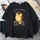 Женские футболки Im Resting My Eyes Owl Женская одежда больших размеров в стиле ретро Футболка в стиле хип-хоп Повседневные топы Летние женские футболки Vogue