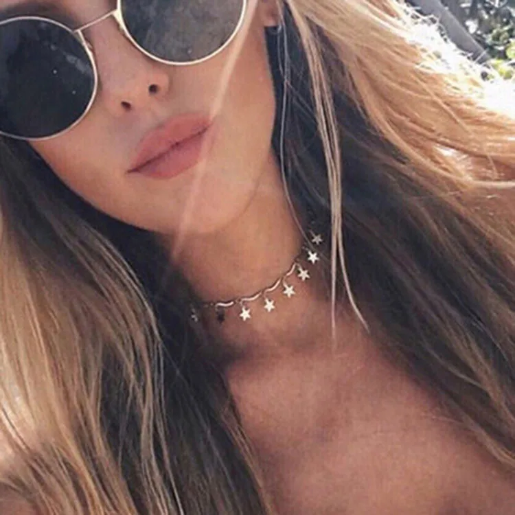 В богемном стиле простой темперамент звезда Цепочки и ожерелья s светильник