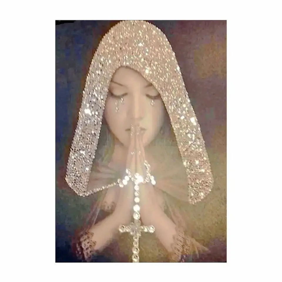 

Diamond painting 5D Diy Diamant Schilderij ”Pray for beauty“Crystal Borduren Kruissteek Mozaïek Beadwork Gift Home Decor Kids