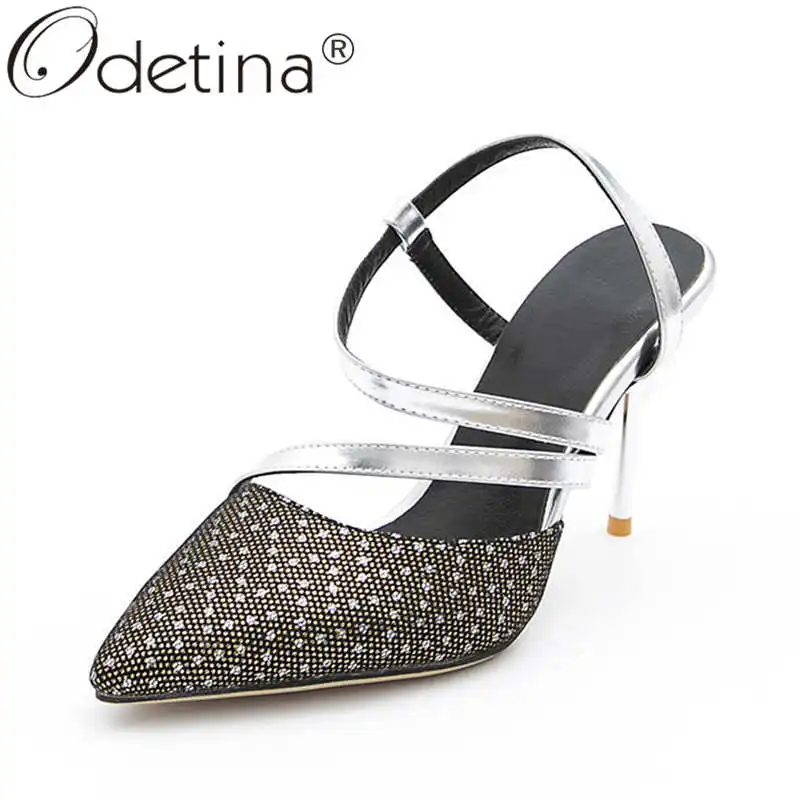 Odetina/модный костюм для женщин твид миндалевидный носок обувь вечеринок женские