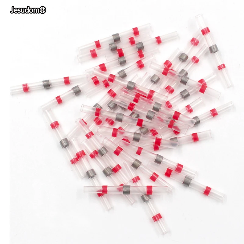 Водонепроницаемый паяльный уплотнитель проводной терминал красный разъемы AWG