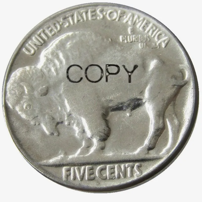 US 1915 P D S с гравировкой в виде американского бизона из никеля Five цент копия монеты |
