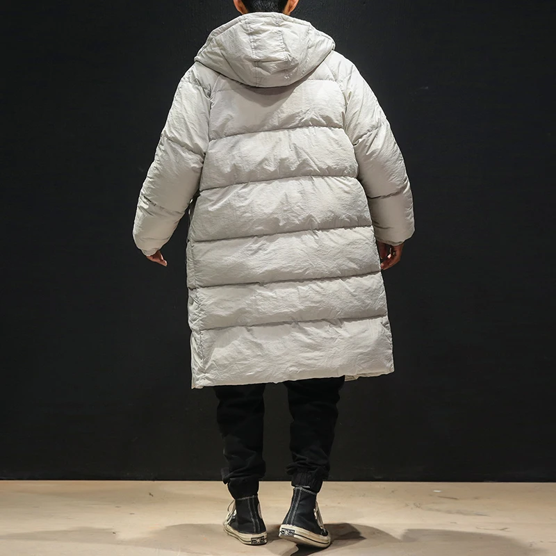 2021 Winter New Men's Fashion Casual Medium Length Large Size Cotton-Padded Men's Cashmere Thick Warm High Quality Down Jacket