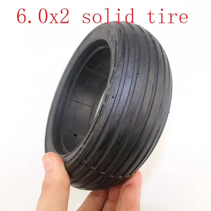 

Good quality 6.0x2 rubber solid tire fits for Electric Balanced Car Electric Scooter 6.0*2 tyre