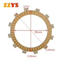 134x119x95x3mm 7pcs motorcycle parts paper based clutch friction plate disc kit for kawasaki klx250 klx 250