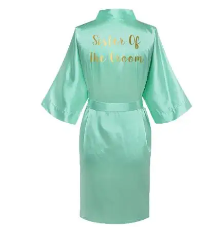 Атласные шелковые халаты большого размера Свадебный халат для невесты подружки