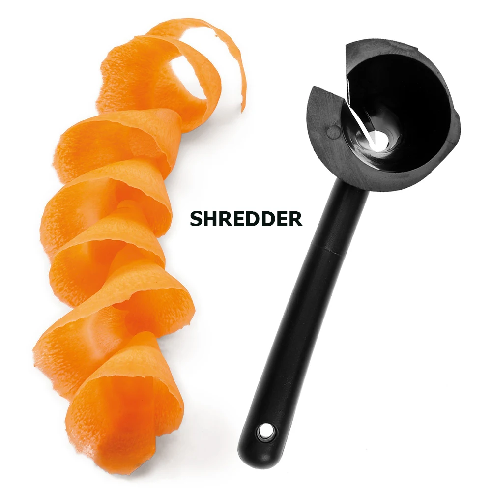 Ручная вращающаяся пластиковая спиральная Овощечистка для фруктов и