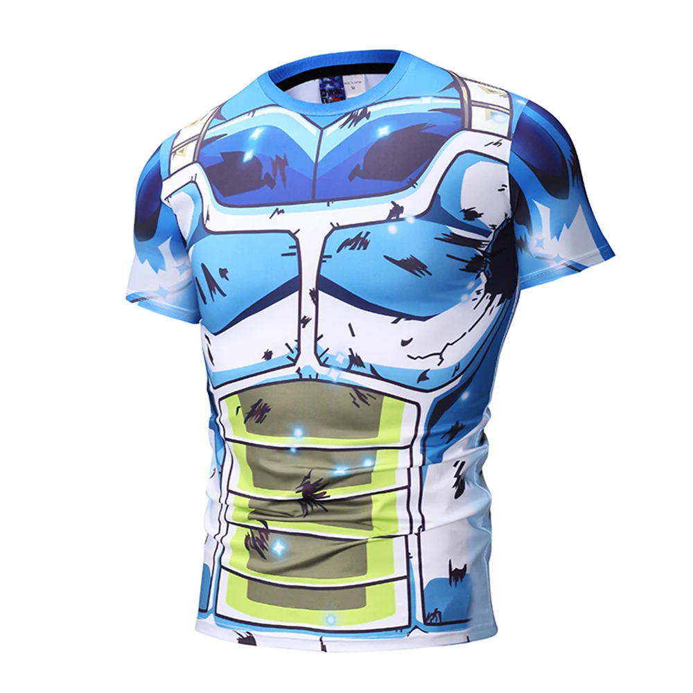 Новый костюм аниме youth Vegeta Dragon Ball печать 3D с короткими рукавами косплей футболка
