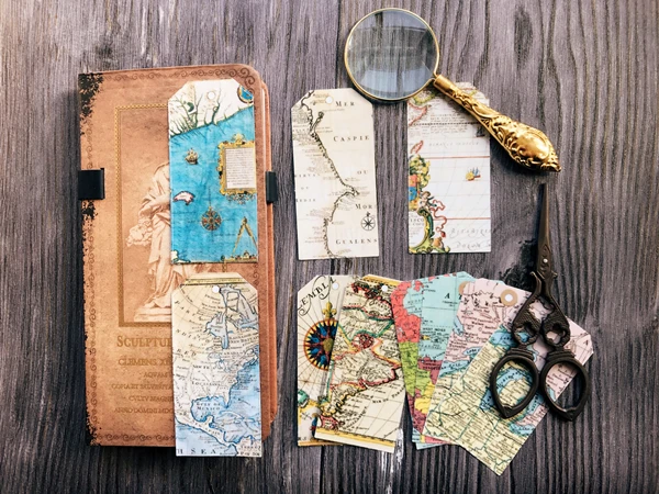 10 шт./компл. винтажная карта этикетка Vellum бумажная наклейка для творчества