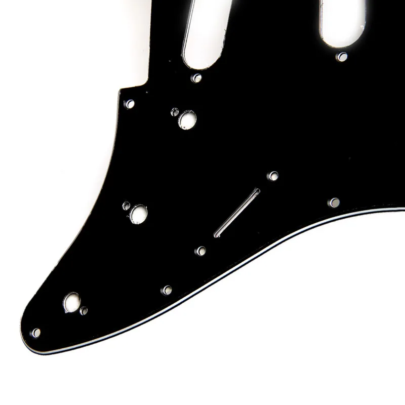 3 ply e gitarre schlagbrett schwarz scratch platte für strat stratocaster neue free global shipping