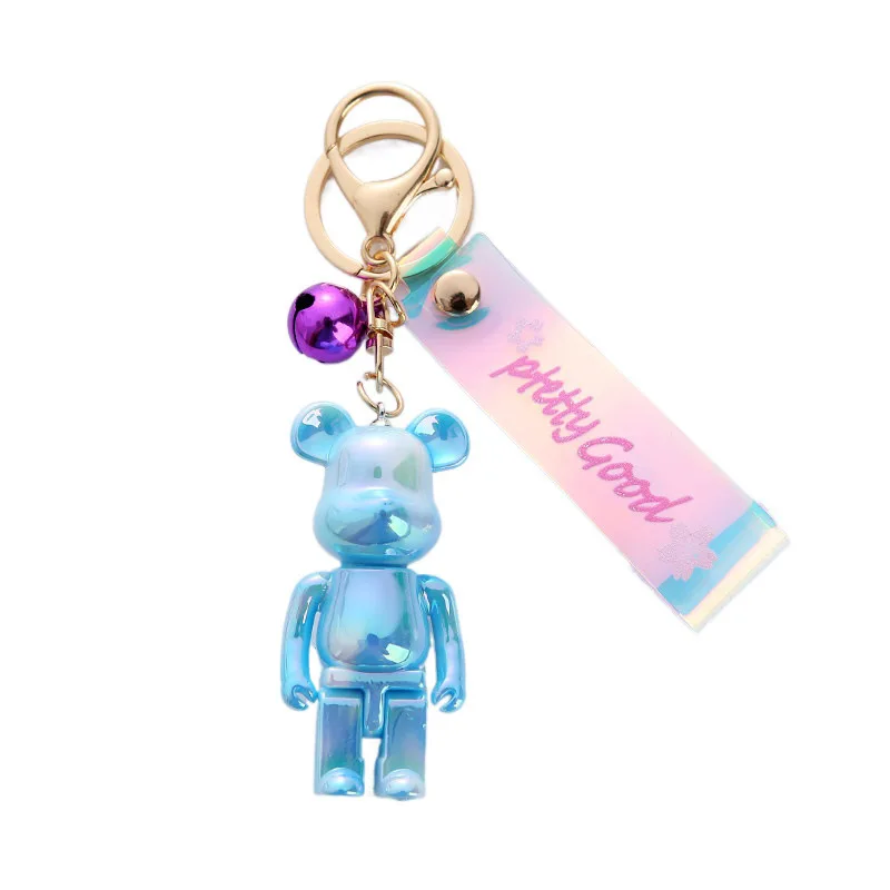 Мультяшный популярный мрачный медведь брелок Модный женский в стиле панк с