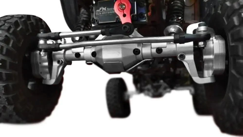 RCtown SCX10 Алюминиевый CNC анодированный полный передний задний портальный мост для