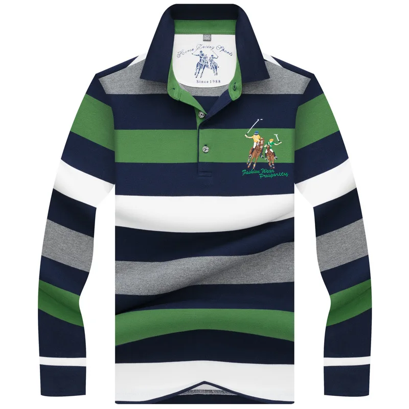 Мужская брендовая рубашка поло высокого качества Tace & Shark мужская полосатая с