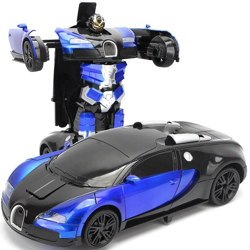 1:18 RC Cars Induction Deformation Electric Transformation Robot Car Racing Light Music Large Size Remote Control Toy Kids Gift | Игрушки и