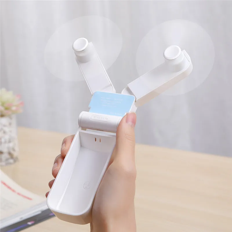 

Mini Fan Double-sided Fold Fan Easy Storage USB Portable Fan Mini Handheld Small Fan Gift Choice Present