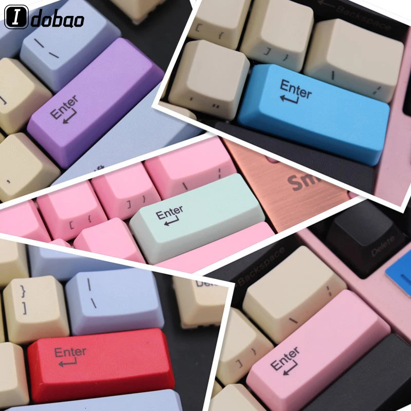 IDOBAO Pbt Oem Keycaps лазерная резьба Передняя печать пробел Механическая игровая клавиатура Пользовательская Настройка Teclado Gamer