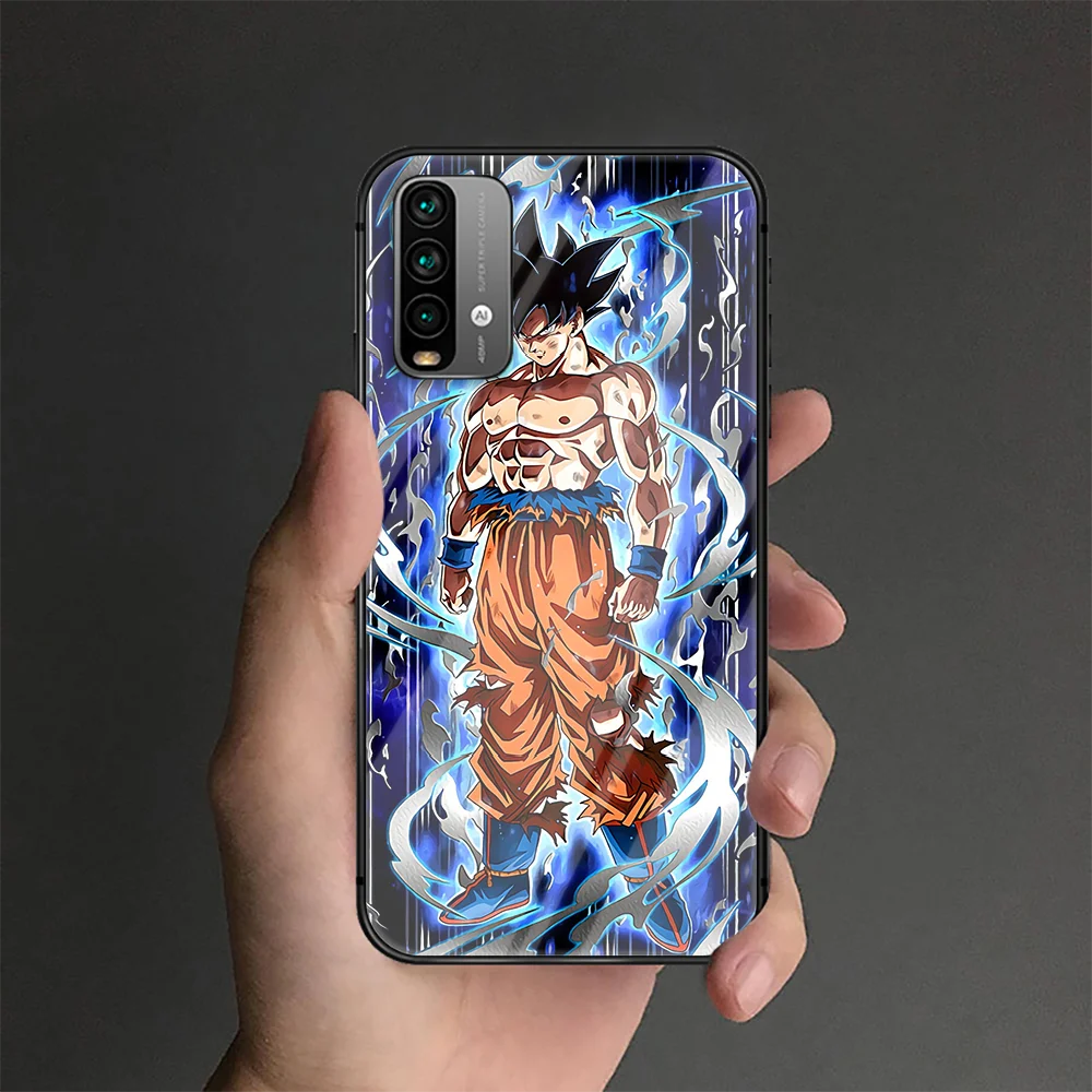 

D-Dragon Ball Goku Phone Tempered Glass Case Cover For Xiaomi Redmi Note 7 8 9 A S T K30 Pro Ultra Bumper Coque Cell Trend