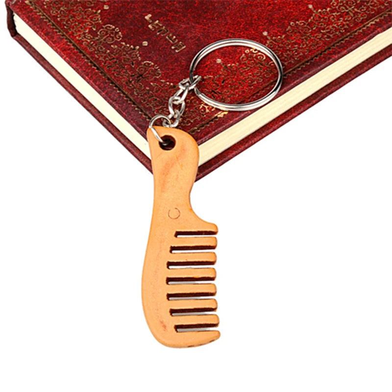 100 штук расческа-брелок вешалка 25 мм оптовые продажи деревянная китайская