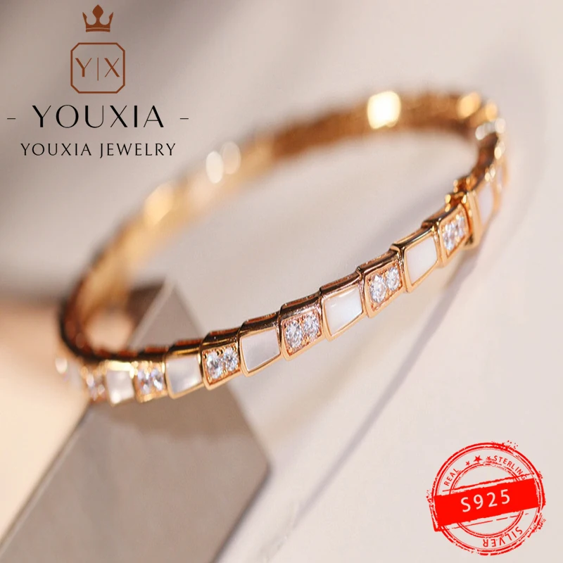 

1:1 горячая Распродажа западный стиль пользовательский серебряный цвет простой модный Змеиный костный браслет индивидуальный роскошный ве...