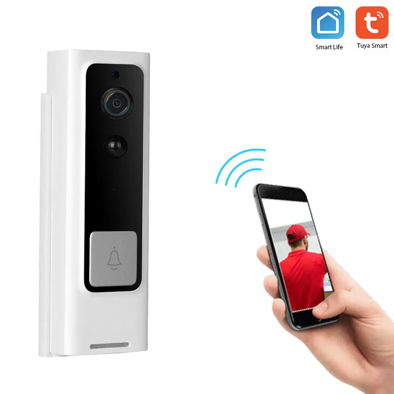 Умный беспроводной дверной звонок с Wi Fi домофон камерой 1080P ночным видением ИК