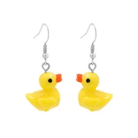 newhigh quality super cute little yellow duck earrings simple ladies gift earrings jewelry wholesale